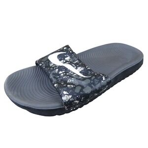 Nike‎ Kawa Slide Black White Splatter Toddler 11C Comfort Slip-On Sandals